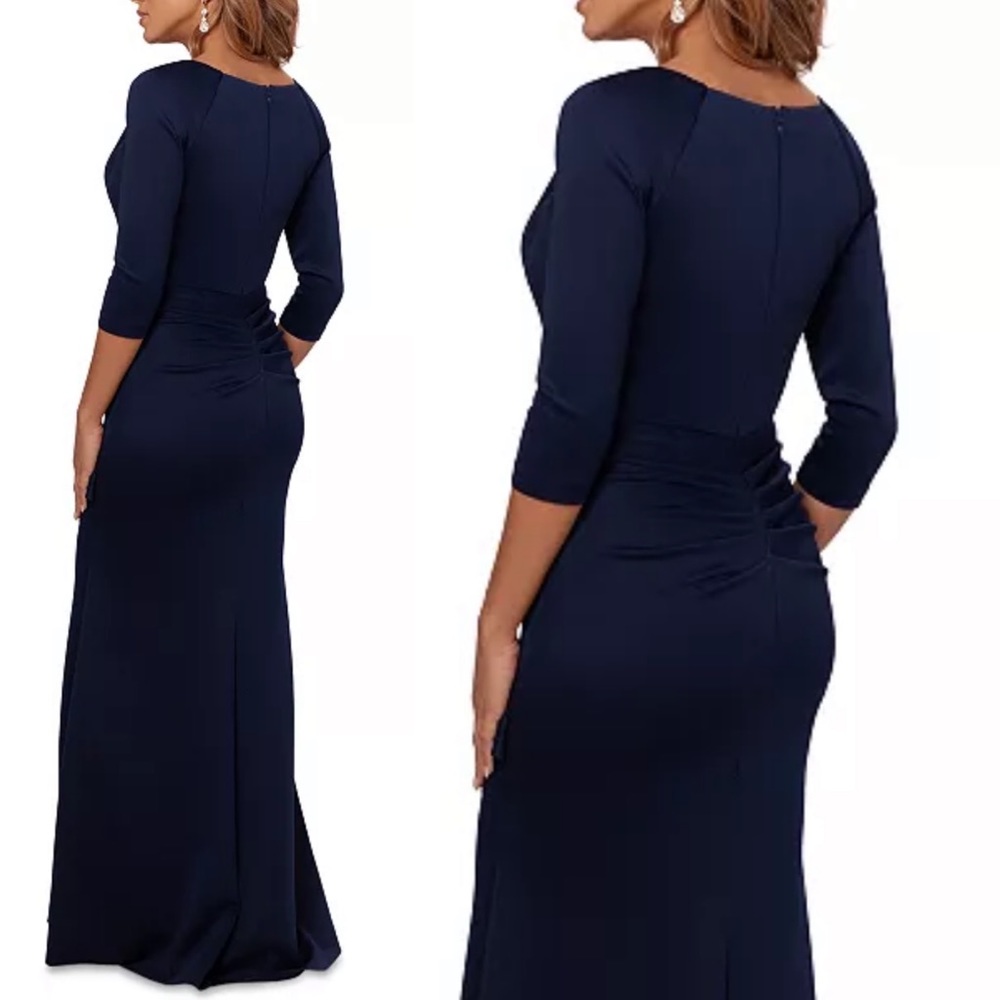 Xscape Navy Blue Maxi Dress - Picture 3 of 8
